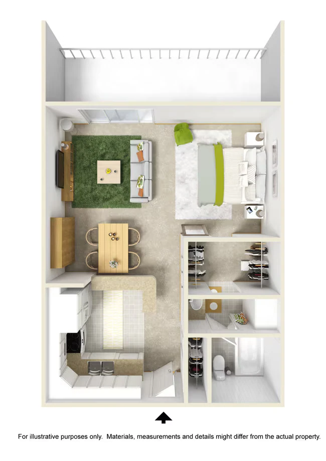 Studio X D417 floor plan